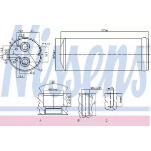 Осушитель кондиционера AS07328154 на AUDI A6 (C6) 2004-2011