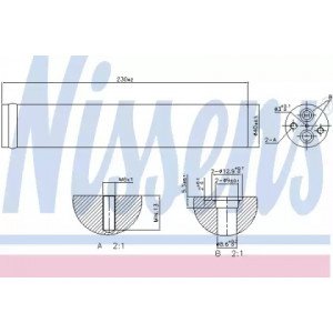 Осушувач кондиціонера AS00054103 на MITSUBISHI LANCER IX (CS) 2004-2008