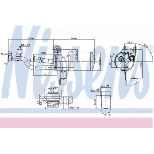 Осушитель кондиционера AS07301295 на FORD C-MAX 2007-2009