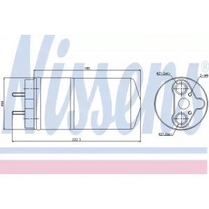 Осушувач кондиціонера AS07303698 на RENAULT TRAFIC 2002-2007