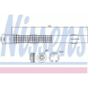 Осушувач кондиціонера AS07328209 на BMW 7 (F01) 2008-2015