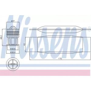 Осушувач кондиціонера AS00053643 на VOLKSWAGEN JETTA III 2006-2010