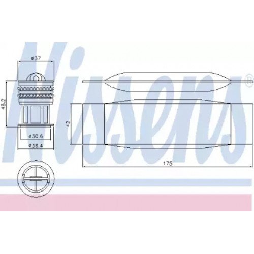 Осушувач кондиціонера AS00053643 на VOLKSWAGEN GOLF V PLUS 2009-2013