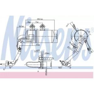 Осушитель кондиционера AS00054483 на FORD KUGA 2008-2012