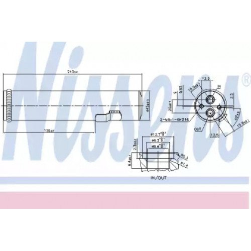 Осушитель кондиционера AS00054317 на KIA SPORTAGE (JE) 2008-2010