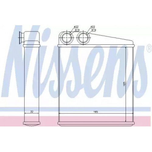 Радіатор печі AS00053895 на NISSAN MICRA (K12) 2003-2010