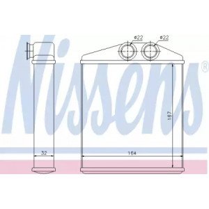 Радиатор печки AS07329456 на OPEL CORSA C 2004-2007