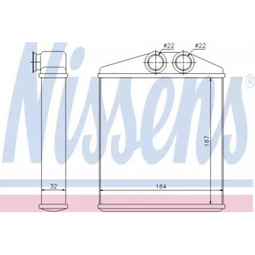 Радіатор печі AS07329456 на OPEL CORSA C 2004-2007