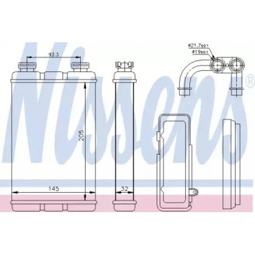 Радіатор печі AS07331112 на BMW 3 (E36) 1990-1999