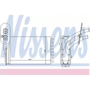 Радиатор печки AS00053664 на VOLKSWAGEN CADDY I 1995-2004