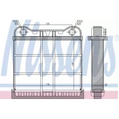 Радіатор печі AS07295187 на AUDI A8 (D2) 1994-1998