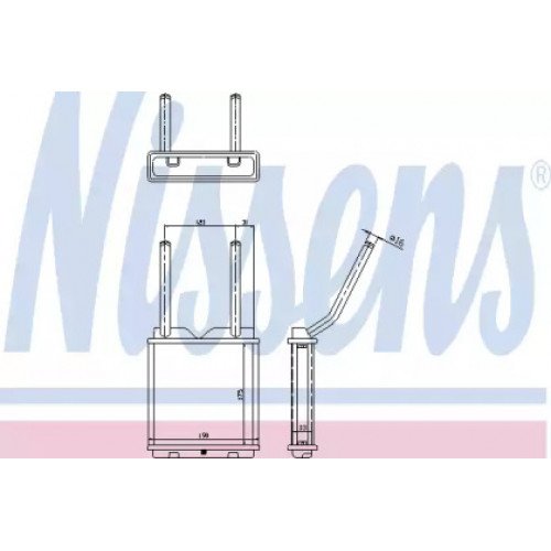 Радиатор печки AS00054207 на OPEL ASTRA F 1991-1997