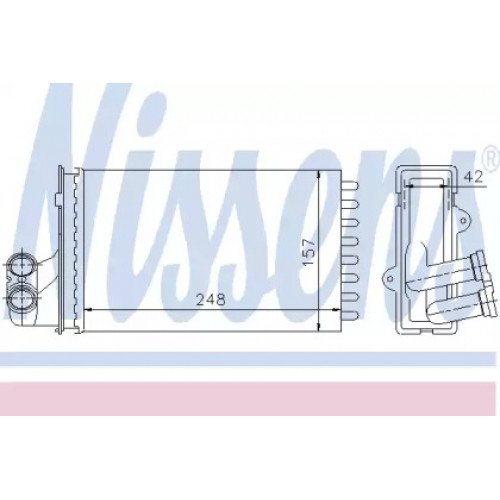 Радиатор печки AS07331067 на PEUGEOT 406 1995-2003