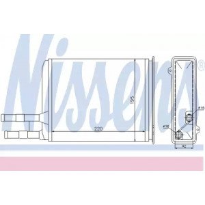 Радіатор печі AS07311355 на FIAT DUCATO 1994-2001