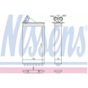 Радиатор печки AS00054062 на OPEL OMEGA B 1994-1999