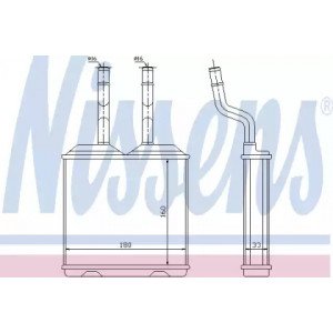 Радіатор печі AS00054272 на OPEL COMBO 1993-2000