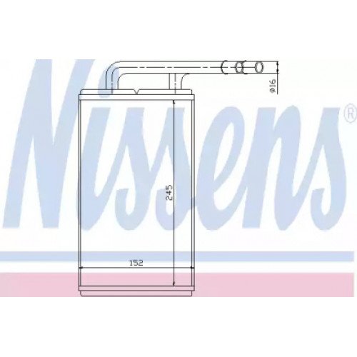 Радіатор печі AS00054525 на FORD TRANSIT 1995-2000