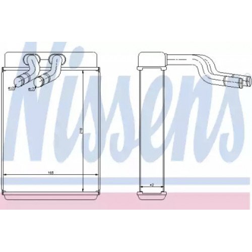 Радіатор печі AS07304382 на HYUNDAI H-1 / H200 1997-2005