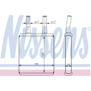 Радиатор печки AS00054607 на HYUNDAI ACCENT II 2003-2005