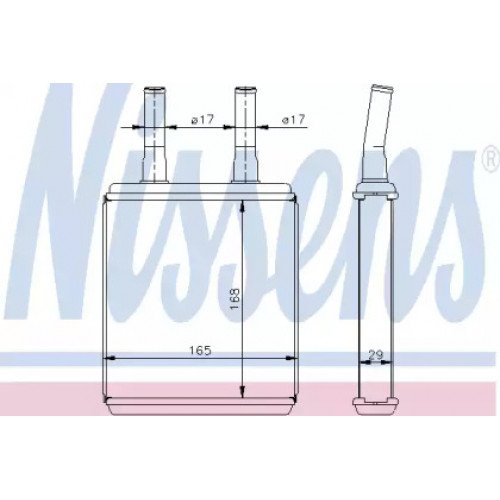 Радиатор печки AS00054607 на HYUNDAI ACCENT II 2003-2005
