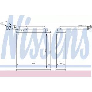 Радіатор печі AS00054436 на HYUNDAI H-100 1995-2000