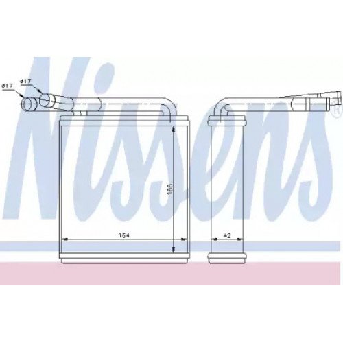 Радіатор печі AS00054436 на HYUNDAI H-100 1995-2000