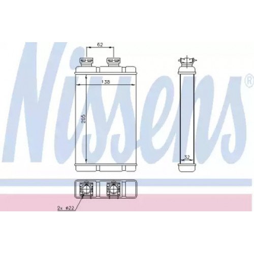 Радиатор печки AS00054917 на BMW 3 (E46) 2001-2005