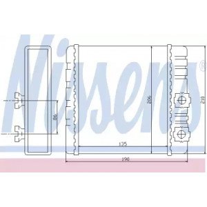 Радиатор печки AS07313030 на BMW X3 (E83) 2003-2010