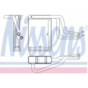 Радиатор печки AS00054486 на FORD MONDEO 1997-2000