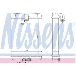 Радіатор печі AS07300310 на MERCEDES 210 (E-CLASS) 1999-2002