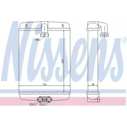 Радиатор печки AS07300310 на MERCEDES 210 (E-CLASS) 1995-1999