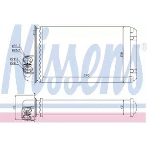 Радиатор печки AS07340007 на PEUGEOT 406 1995-2003