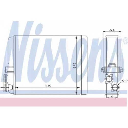 Радіатор печі AS00053575 на VOLVO S60 2000-2006