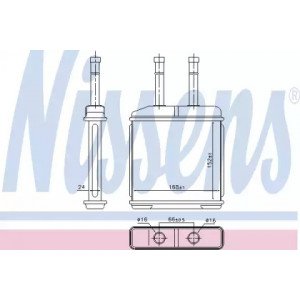 Радиатор печки AS00054629 на DAEWOO MATIZ (M150) 2001-2014