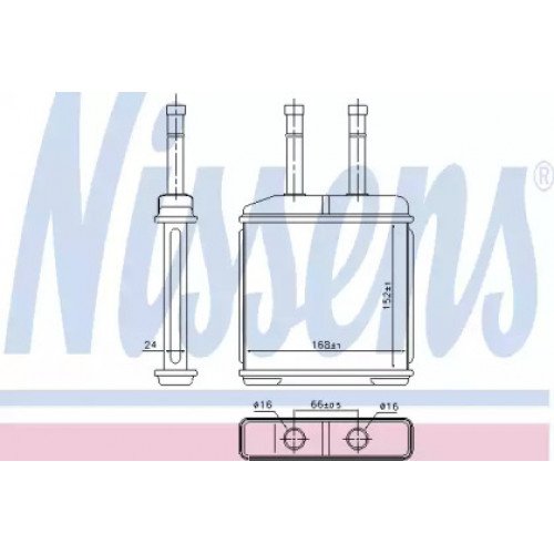 Радиатор печки AS00054629 на DAEWOO MATIZ (M150) 2001-2014