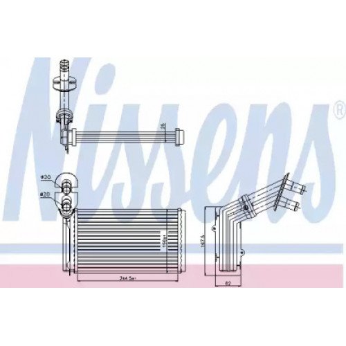 Радиатор печки AS00053705 на FORD GALAXY 1995-2000