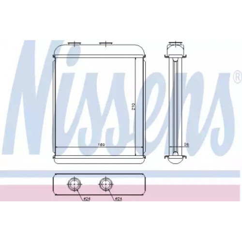 Радіатор печі AS00054218 на OPEL ASTRA H 2003-2014