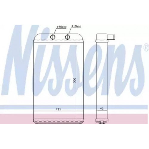 Радіатор печі AS00054667 на FIAT DUCATO 2006-2014