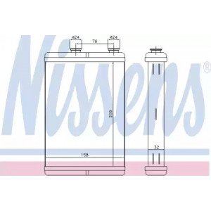 Радіатор печі AS07308684 на FIAT DOBLO 2000-2004