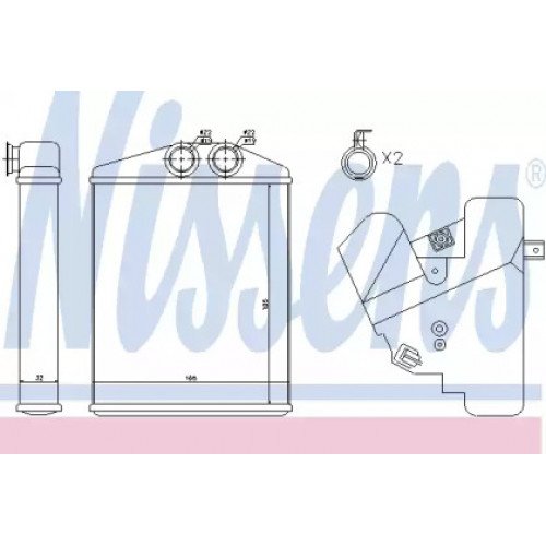 Радиатор печки AS00054043 на OPEL VECTRA C 2006-2009
