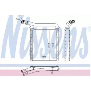 Радиатор печки AS07331816 на TOYOTA COROLLA (E14 USA E15 EUR) 2007-2013