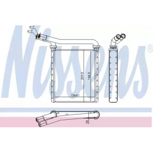 Радіатор печі AS07331816 на TOYOTA RAV4 2006-2010