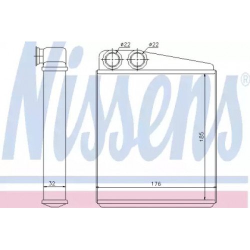 Радиатор печки AS00053615 на VOLKSWAGEN GOLF VI 2009-2012
