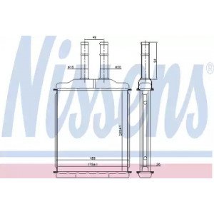 Радіатор печі AS00060250 на CHEVROLET EPICA 2006-2011