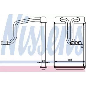 Радіатор печі AS07327048 на HYUNDAI MATRIX 2001-2005