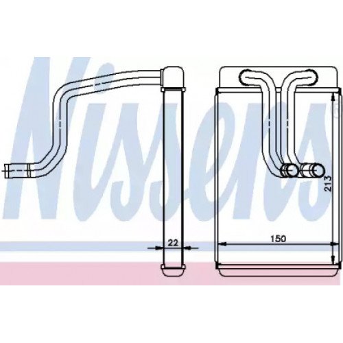 Радіатор печі AS07327048 на HYUNDAI MATRIX 2001-2005