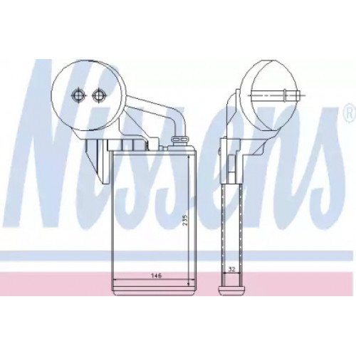 Радиатор печки AS07337002 на RENAULT MASTER 1998-2003