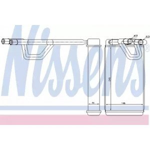 Радиатор печки AS07297240 на NISSAN MURANO (Z50) 2003-2008