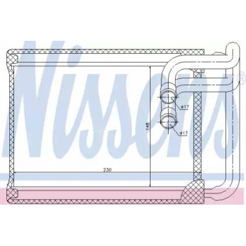 Радіатор печі AS00054399 на HYUNDAI SONATA (NF) 2008-2010