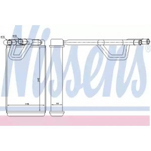 Радиатор печки AS00054149 на NISSAN MURANO (Z50) 2003-2008